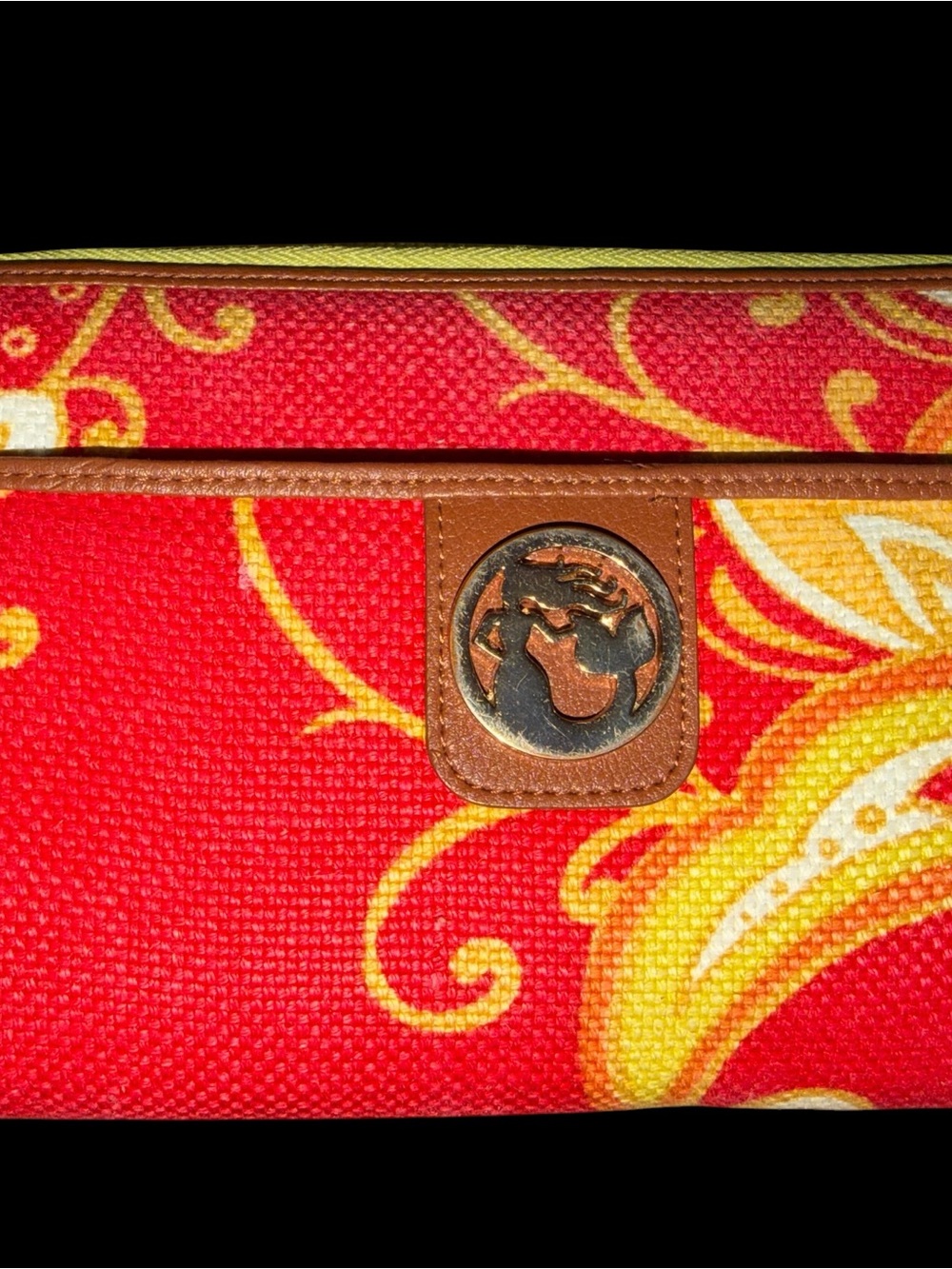 Spartina 449 Red and Yellow Patterned Wallet